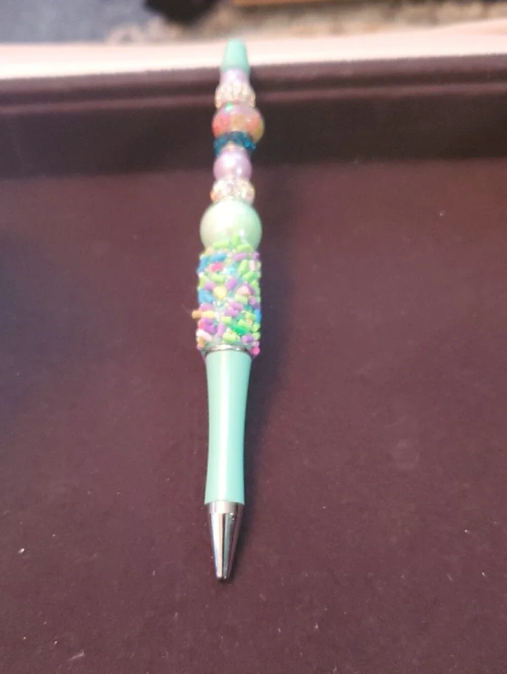 Cute Beaded Pom-Pom Pen Set - Pink, REASONABLE OFFER ACCEPTED